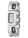 Fossil Ladies Es1988 Ss Bracelet & Wood Silver Dial Watch