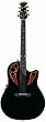 Ovation Elite 2078 LX Contour Acoustic-Electric Guitar w/ Case - Black