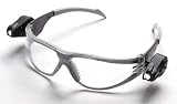 Light Vision Safety Glasses w/LED Lights, Light vision eyewear, Gray Frame, Clear AF Lens