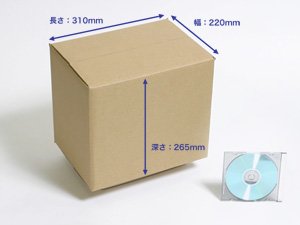 Cover image : OS.3 定番 ダンボール 箱 100サイズ 内寸310×220×265 10箱セット No5