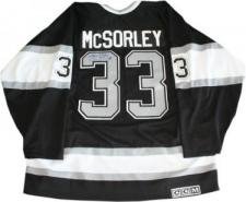 Marty McSorley Autographed/Hand Signed Replica Jersey (Los Angeles Kings)