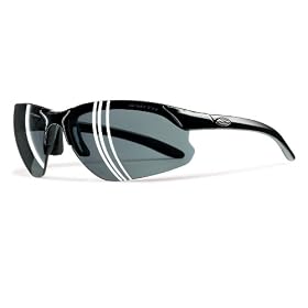 Smith Black Parallel Max with a Polarized Gray/Ignitor/Clear Lens Sunglass
