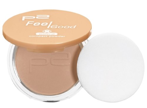 P2 Feel Good Mineral Compact Powder Puder, 010 nude feather, 9 g
