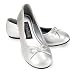 Ballet Flat (Silver) Child Shoes Size 4-4.5