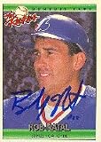 Rob Natal, Montreal Expos, 1992 Donruss The Rookies Autographed Card