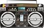 Old School Style High Performance Portable Music System with Ipod Slot