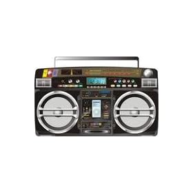 Old School Style High Performance Portable Music System with Ipod Slot