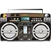 Old School Style High Performance Portable Music System with Ipod Slot