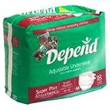 Depend Adjustable Underwear - Small/medium - Case of 4