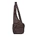CTM® Unisex Leather Cross Body Messenger Bag