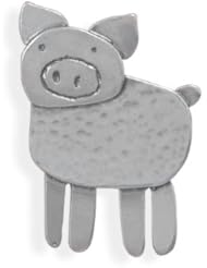 Genuine Elegante Individual Pendant. Oxidized Pig Pin/Pendant. 100% Satisfaction Guaranteed.