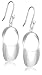 Sterling Silver Round Drop Earrings