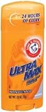 Arm & Hammer Ultra Max Advanced Anti-Perspirant & Deodorant, Invisible Solid, Unscented, Packaging May Vary, 2.6 oz (73.7 g) (Pack of 6)