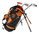 Tiger Cub Stripe MK5 Junior Kids 3 Wood, 7 Iron, Putter, Stand Bag, Headcover (Age 3-5 )