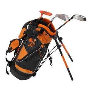 Tiger Cub Stripe MK5 Junior Kids 3 Wood, 7 Iron, Putter, Stand Bag, Headcover (Age 3-5 )