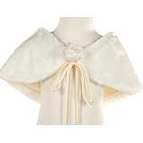Little Girls Special Occasion WHITE FUR SHRUG Wrap KIDS DREAM Shawl Girl 2-12