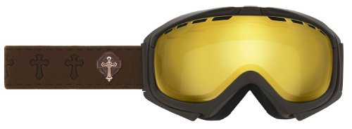 Giro Manifest 2009 Interchangeable Spherical Goggle Matte Dark Brown/Ornamental/Gold Boost 75; Amber Gold 22 