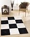 Kitchen & Housewares : Hudson Black & White Wool Rug 60Cm X 120Cm