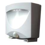 MAXSA Innovations 40341 Battery-Powered Motion-Activated LED Outdoor Night Light, White