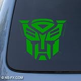 TRANSFORMERS AUTOBOT - Car, Truck, Notebook, Vinyl Decal Sticker #1036 | Vinyl Color: Green