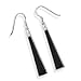 Black Onyx Triangle Sterling Silver Dangle title=