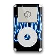 Blue Neon Flames Design iPod 4G Protective Decal Skin Sticker