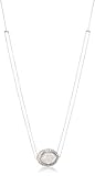 Moritz Glik "Kaleidescope" 18K and 14K White Gold Floating Diamond Double Chain Pendant Necklace