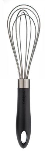 Cuisipro Silicone  8 Inch Egg Whisk, Frosted Head/Black handle