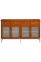Furniture online: Amanda Credenza, FOUR-DOOR, CHERRY