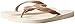 Havaianas Women's Top Metallic Flip Flop, Beige, 37 BR/7/8 W US