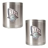 New Jersey Nets NBA Stainless Steel Can Holder 2-Piece Set