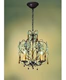 Crystorama Ella 4503-DR Mini Murano Glass 3-LT 180w (18H x