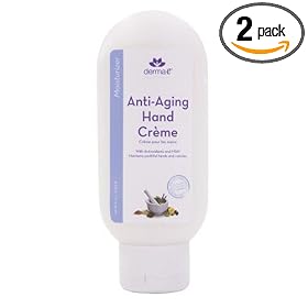 derma e Anti-Aging Hand Crème, Age Reversal Formula for Youthful Hands, 4-Ounce Tube (Pack of 2)
