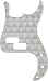 Sharp Concepts Aluminum P Bass Pickguard, Polished Aluminum