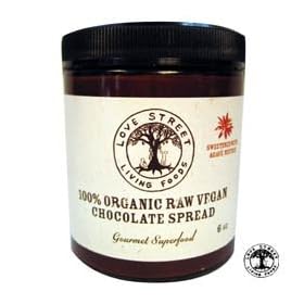 Chocolate Spread, Raw Organic Vegan, Agave Nectar Sweetened, CASE ORDER - 12 jars