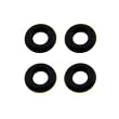 14 Gauge RETAINER Replacement Black Rubber O-Rings - 4 Pack
