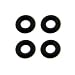 14 Gauge RETAINER Replacement Black Rubber O-Rings - 4 Pack
