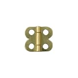 Brass-Plated Mini Decorative Small-Box Fastener Hinge 1/2''L x 5/8''W