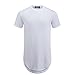OLRIK Mens Hipster Hip Hop Cotton Longline T shirts