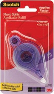 Scotch 097R 0.31-Inch by 0.43-Inch Photo Splits, Applicator Refill
