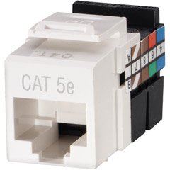 Leviton 5G108-RP5 GigaMax 5E QuickPort Connector, Cat 5E, Purple