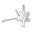 Sterling Silver Snowflake Nose Bone