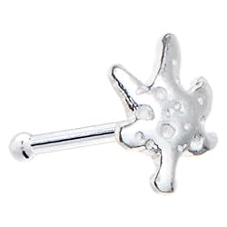 Sterling Silver Snowflake Nose Bone