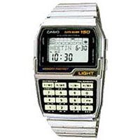 Casio Night Glo Keypad 150 Memory Metal Band Databank Watch Model DBC-1500B-1