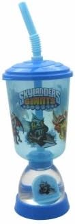 Skylanders Giants Fun Sipper Tumbler Character Glitter Dome Bubble Tumbler