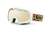 Bolle Fathom Ski Goggles - Red Psychedelic Frame & Amber Gun Lens
