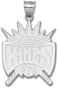 Sacramento Kings Sterling Silver Logo 5/8'' Pendant
