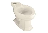KOHLER K-4317-47 Portrait Elongated Toilet Bowl, Almond (Bowl Only)