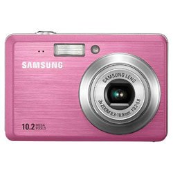 Samsung SL102 10MP Digital Camera with 3x Optical Zoom and 2.5 inch LCD (Pink)