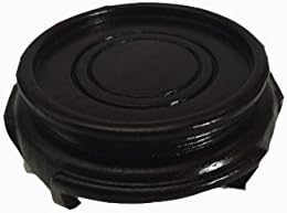 Asian Round Classic Wooden Stand 2.25" - Black Set of 2